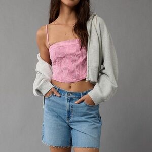 Strapless corset tube top